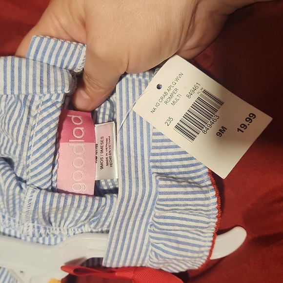 Goodlad Baby Girl Crab Romper Size:9 mos - Picture 5 of 5